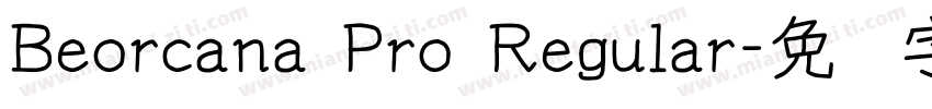 Beorcana Pro Regular字体转换